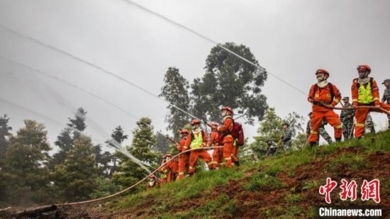 演練現(xiàn)場。瀘州消防供圖