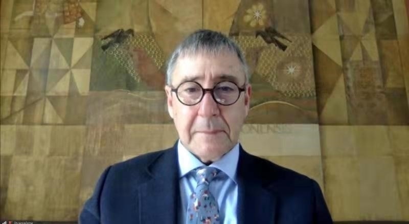 里斯本大學(xué)孔子學(xué)院葡方院長(zhǎng)若昂·巴雷羅。中國(guó)駐葡萄牙大使館供圖