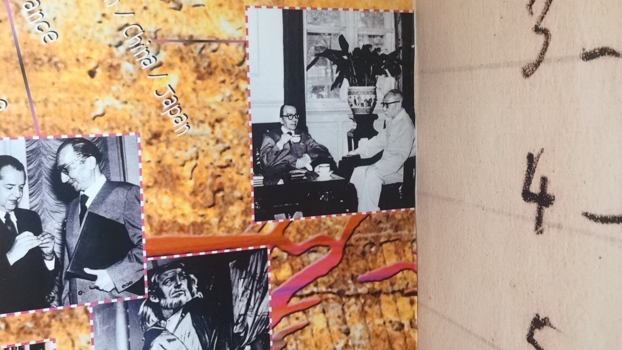 1957年，卡贊扎基斯第二次訪問中國，期間與作家茅盾進行交流。人民網(wǎng)記者 葛泰佚攝