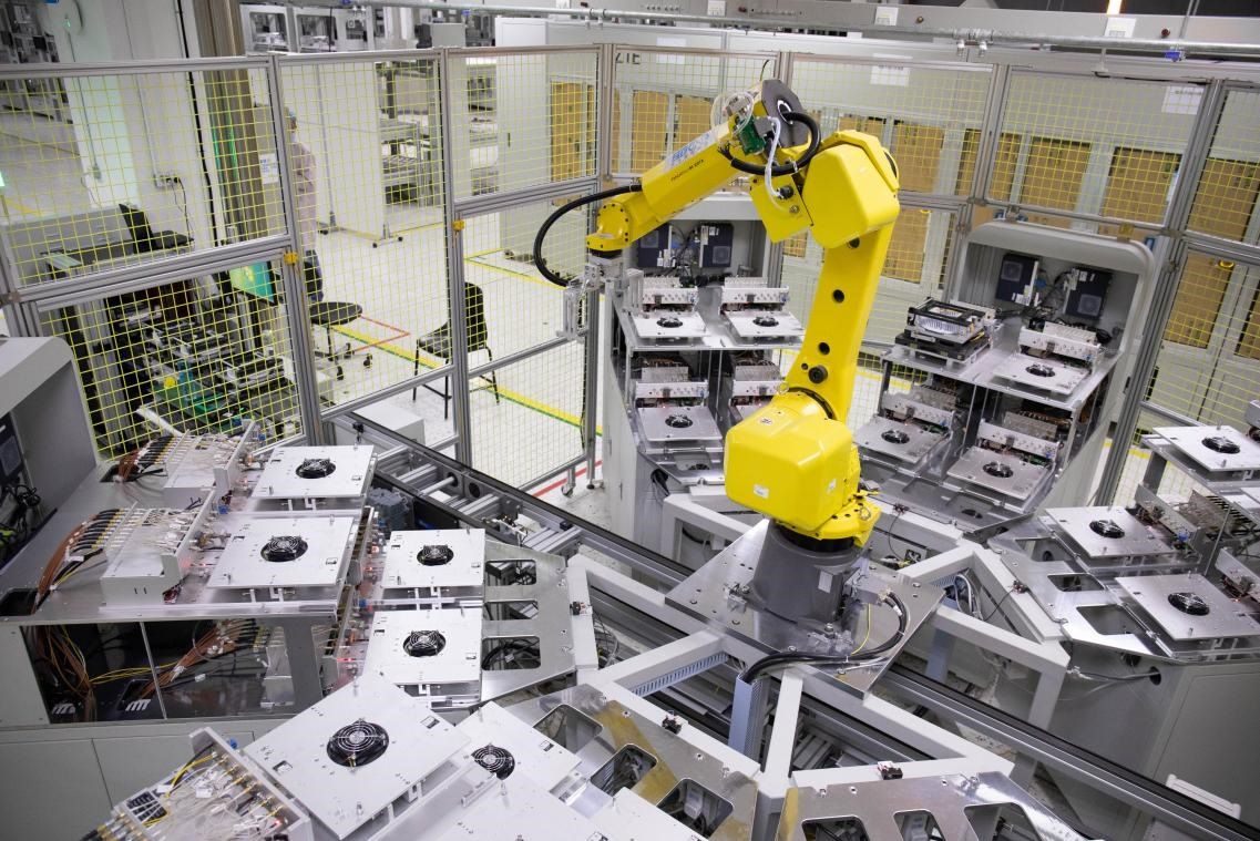 中興通訊“5G全連接智能工廠”。受訪者供圖