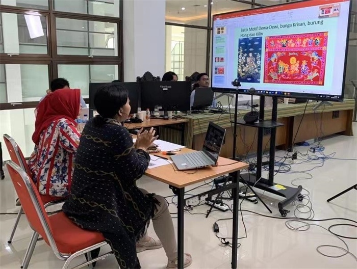 活動現(xiàn)場。供圖：印尼三一一大學孔子學院