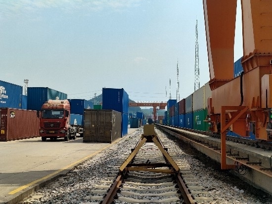 廣州東部公鐵聯(lián)運(yùn)樞紐（增城西站）。人民網(wǎng) 王雅蝶攝