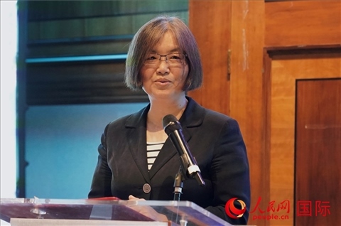 薛伶致辭。人民網(wǎng) 郭錦標攝