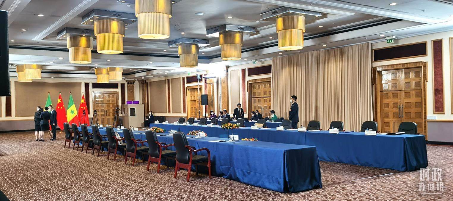 △23日下午，4場(chǎng)會(huì)見在這里舉行。（總臺(tái)央視記者郭鴻拍攝）