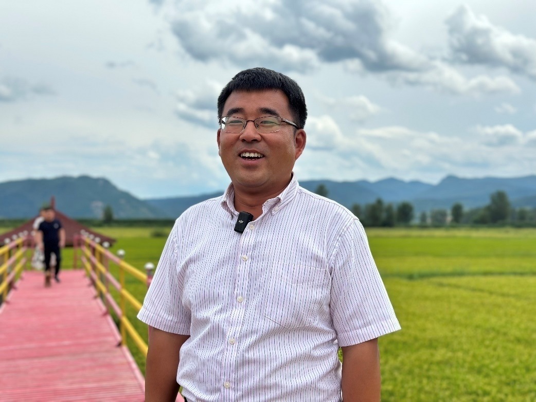 和龍市東城鎮(zhèn)光東村村書記金憲。人民網(wǎng)記者 金洪花 攝