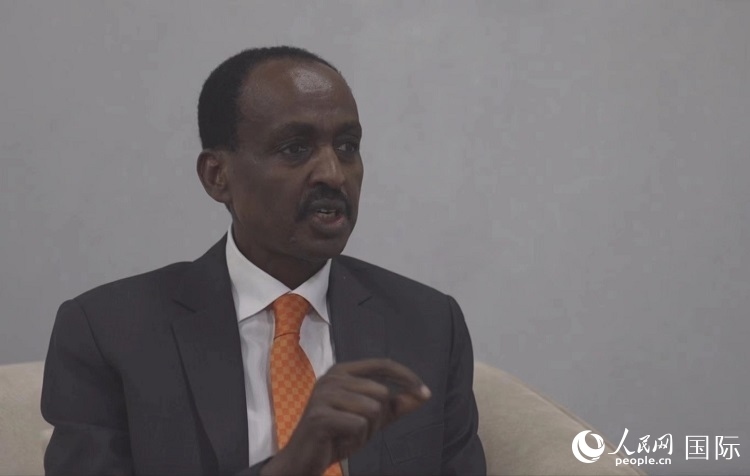 特肖梅·托加接受人民網(wǎng)專訪。人民網(wǎng)記者 劉寧攝