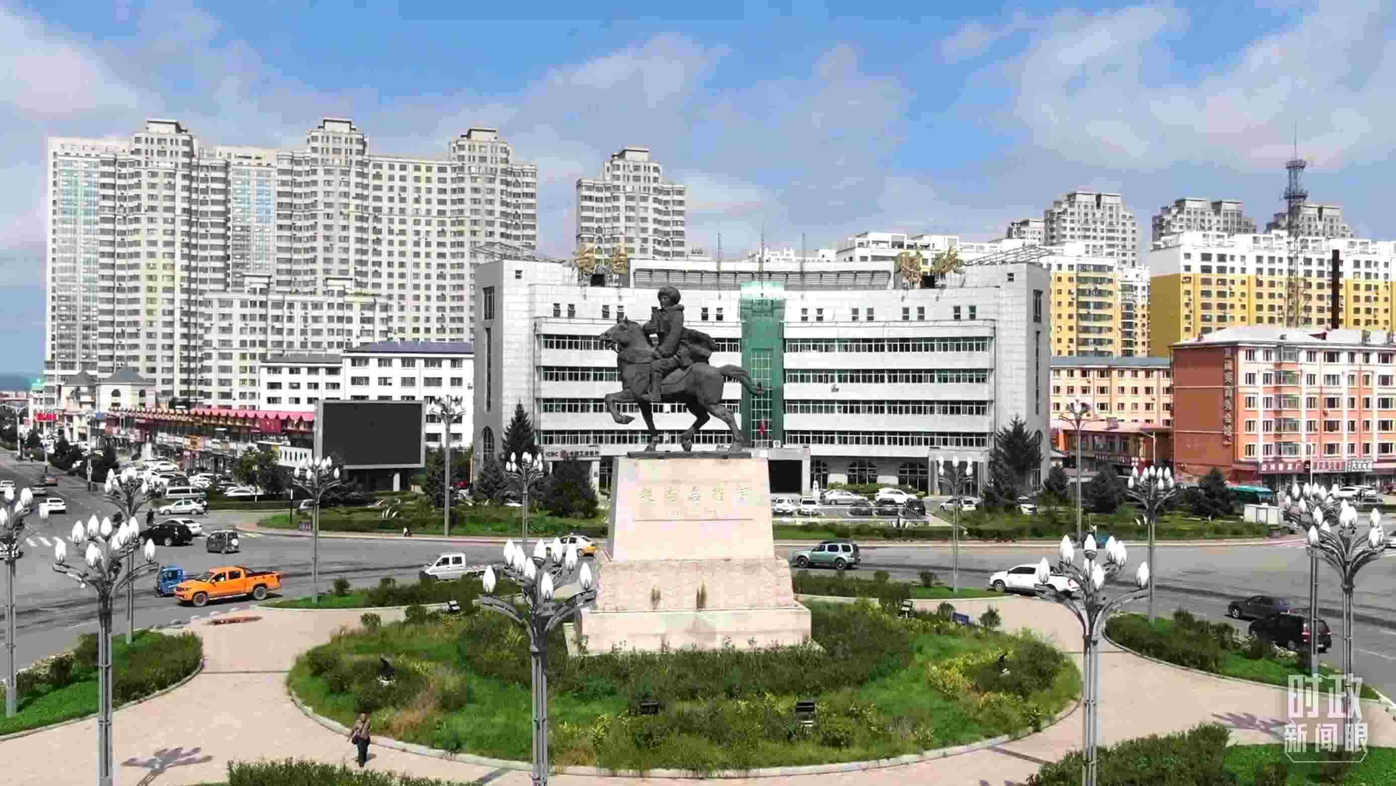 △哈爾濱市尚志市航拍。（總臺(tái)央視記者張耿生拍攝）