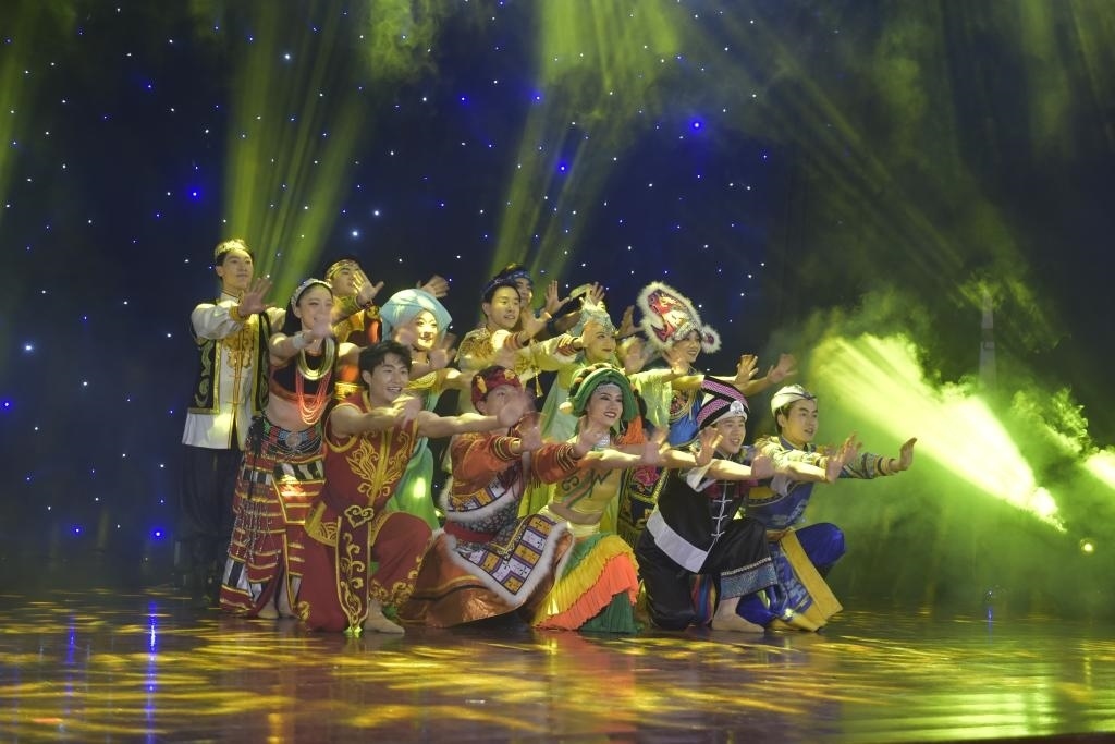 5月27日，演員在柬埔寨金邊真臘歌劇院演出。