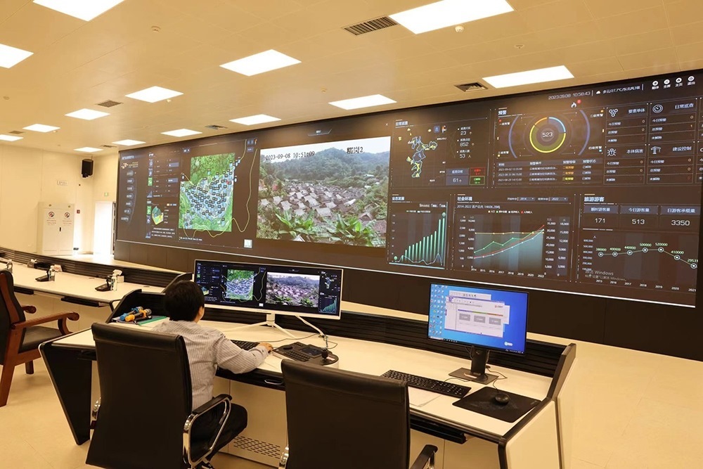 景邁山遺產(chǎn)監(jiān)測(cè)中心。普洱景邁山古茶林保護(hù)管理局供圖