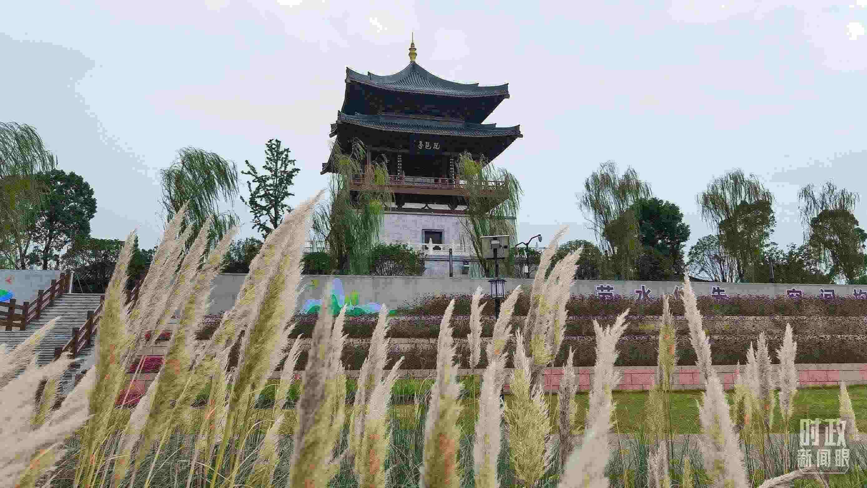 △長江國家文化公園九江城區(qū)段。（總臺(tái)央視記者程鋮拍攝）