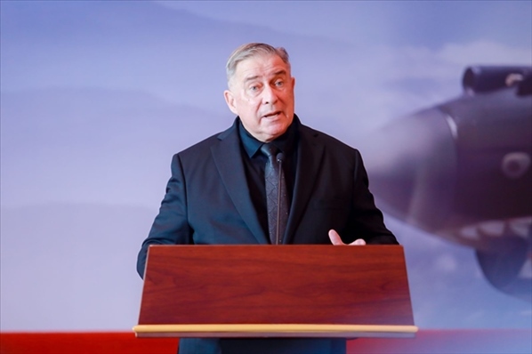 2023年10月30日，美中航空遺產(chǎn)基金會(huì)主席杰弗里·格林在中國(guó)人民抗日戰(zhàn)爭(zhēng)紀(jì)念館的活動(dòng)中發(fā)表講話。中國(guó)人民對(duì)外友好協(xié)會(huì)供圖