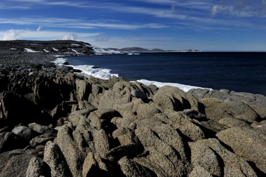 羅斯海恩克斯堡島的夏季風(fēng)光。新華社記者 張建松 攝