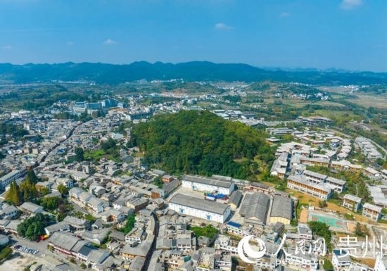 航拍舊州古鎮(zhèn)。人民網(wǎng) 陽(yáng)茜攝