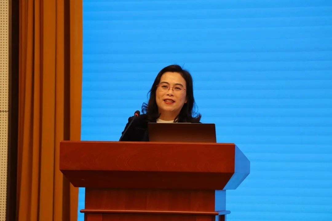 浙江師范大學(xué)副校長張建珍致辭。主辦方供圖