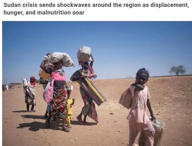 糧食危機、營養(yǎng)不良、霍亂 蘇丹人道主義危機嚴重