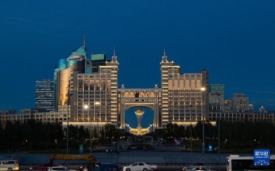這是7月1日拍攝的哈薩克斯坦首都阿斯塔納街景。新華社記者 白雪騏 攝