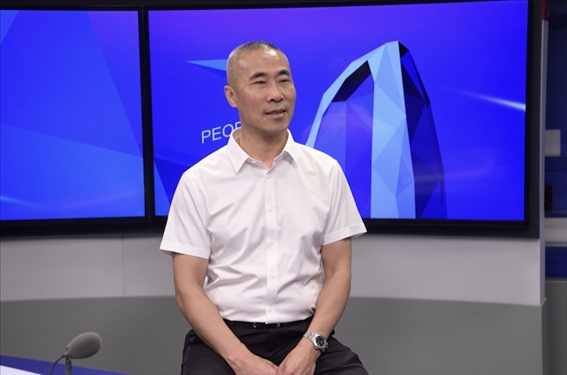 福建省晉江市工商聯(lián)黨組成員王建回。人民網(wǎng)記者 王曉嘯攝