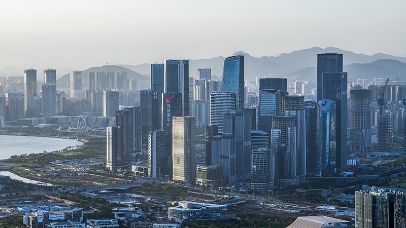 圖為深圳前海城市風光。