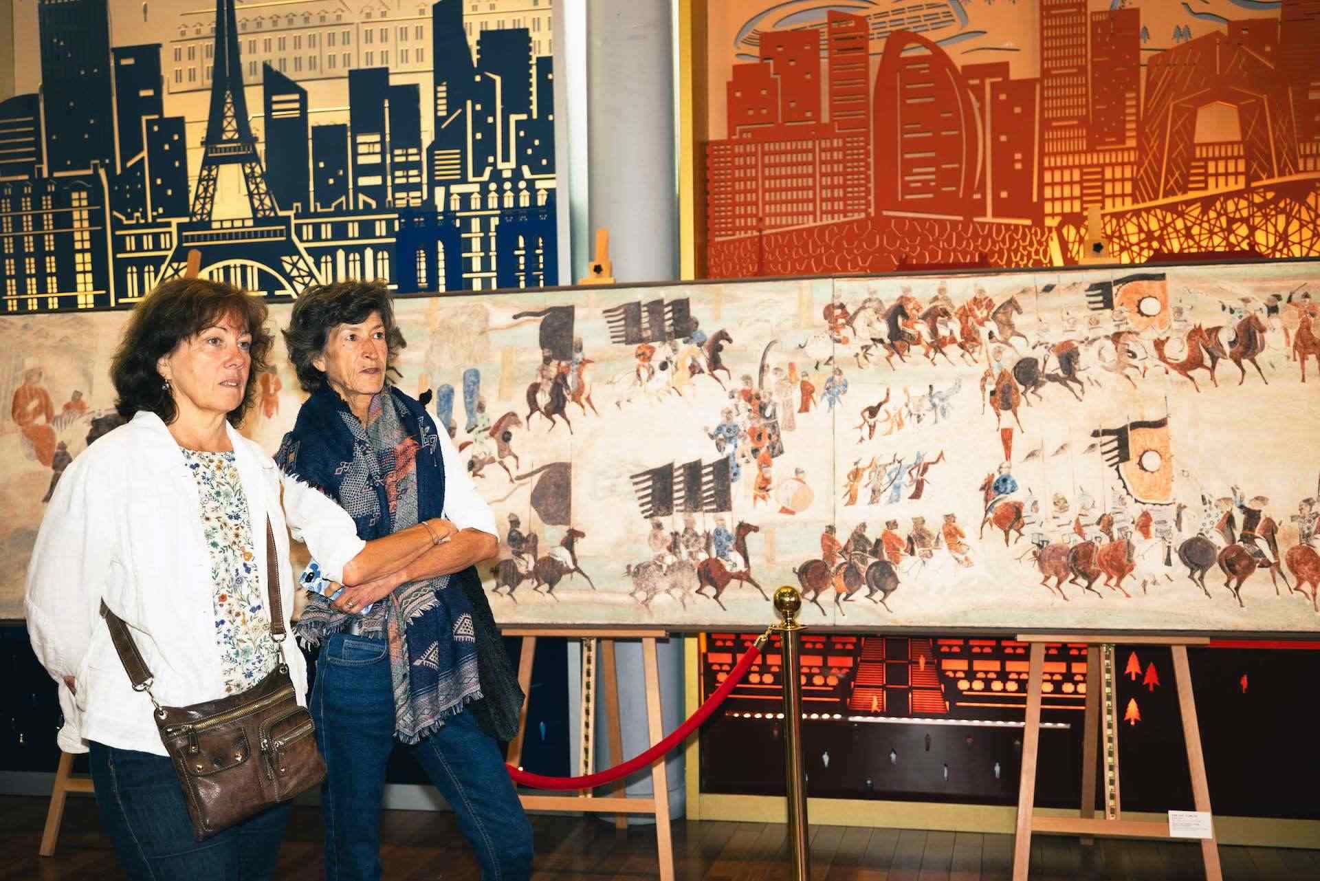 “絲路丹青——絲綢之路沿線壁畫傳摹展”在巴黎中國文化中心隆重開幕。中國藝術(shù)研究院供圖