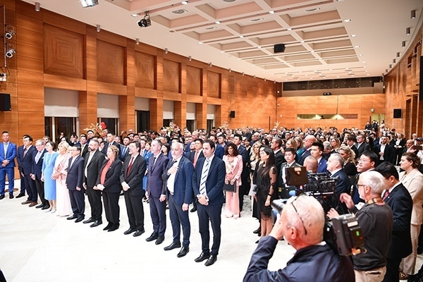 招待會(huì)現(xiàn)場(chǎng)。孫瑋 攝