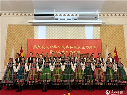 波蘭馬佐夫舍歌舞團(tuán)現(xiàn)場(chǎng)演出。人民網(wǎng)記者 禹麗敏攝