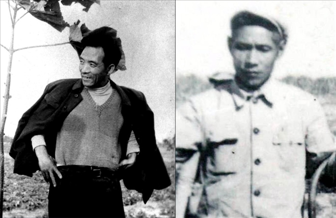 拼版照片：左圖為焦裕祿資料照片；右圖為谷文昌資料照片。