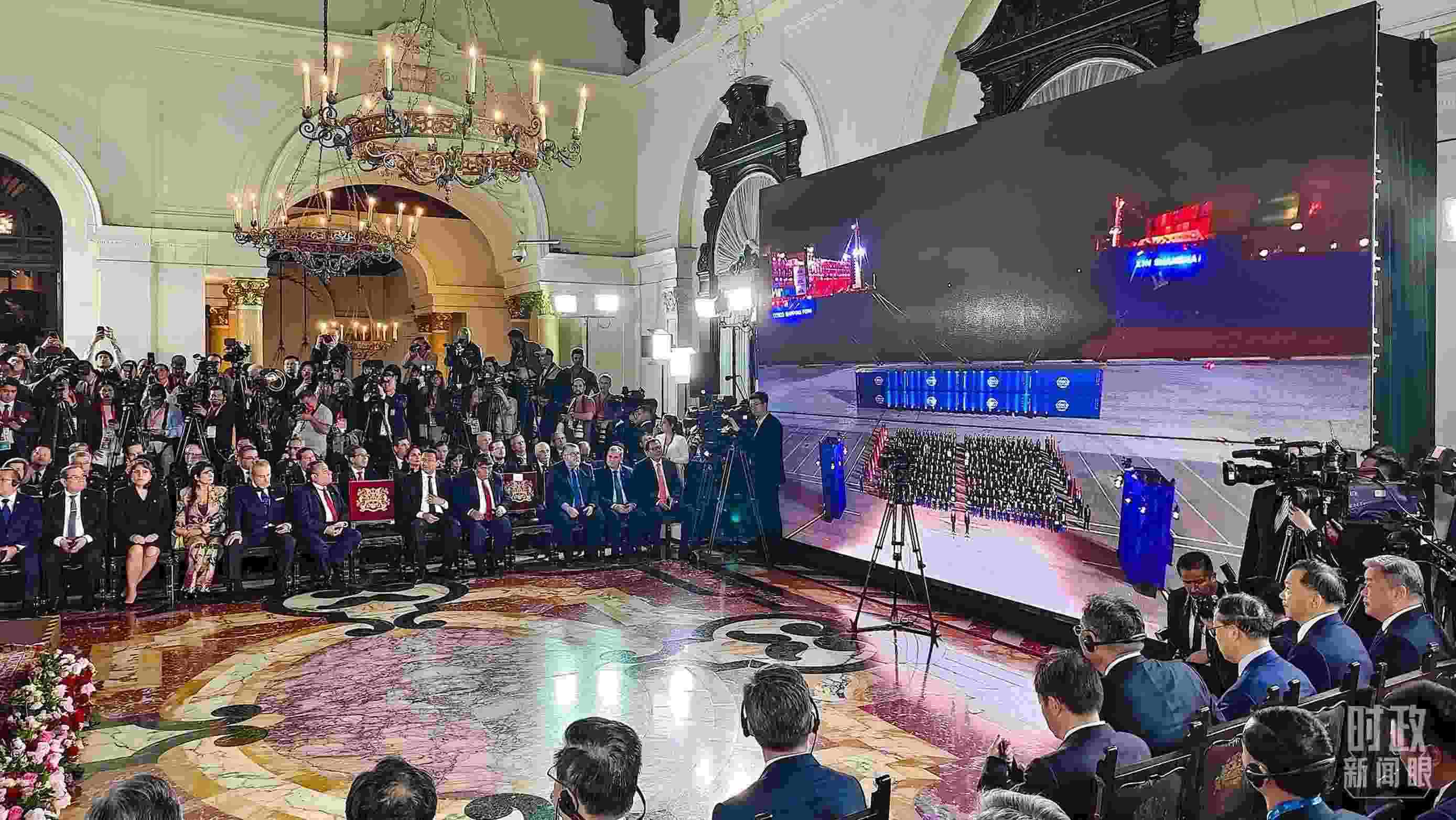 錢凱港開港儀式現(xiàn)場。（總臺央視記者韓銳拍攝）