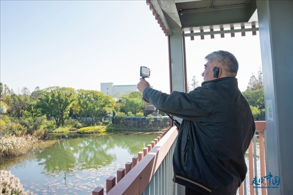 參觀白鷺園。環(huán)球網(wǎng)供圖