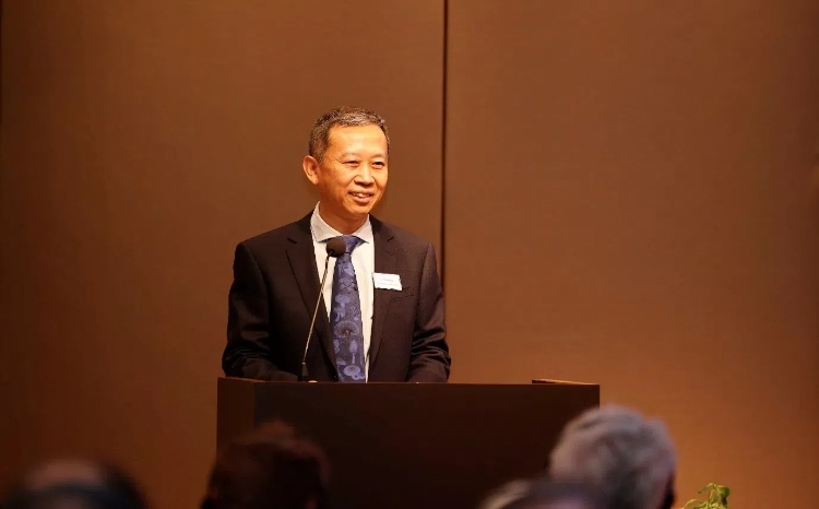 中國駐瑞典大使崔愛民應(yīng)邀出席論壇并致辭。中國駐瑞典大使館供圖
