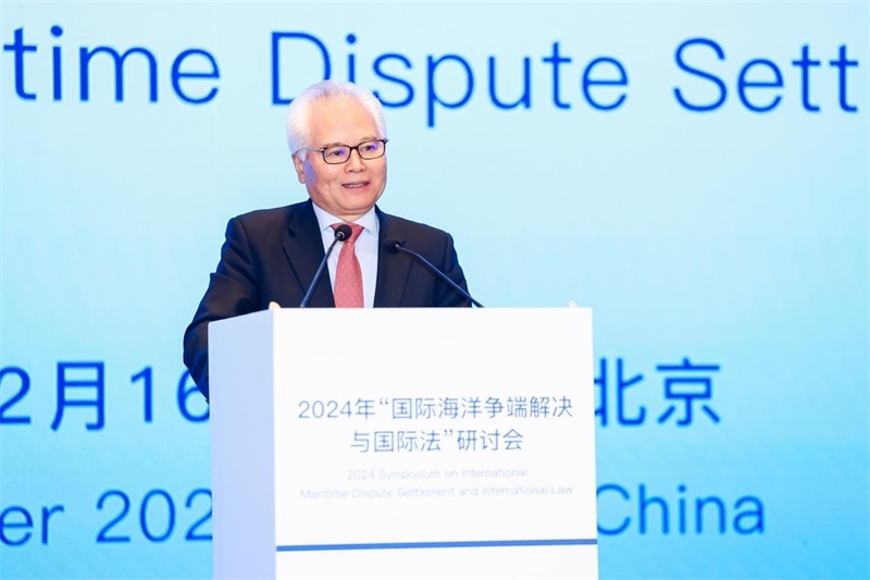 華陽海洋研究中心理事長、中國南海研究院學(xué)術(shù)委員會主席吳士存在開幕式致歡迎辭。華陽海洋研究中心供圖