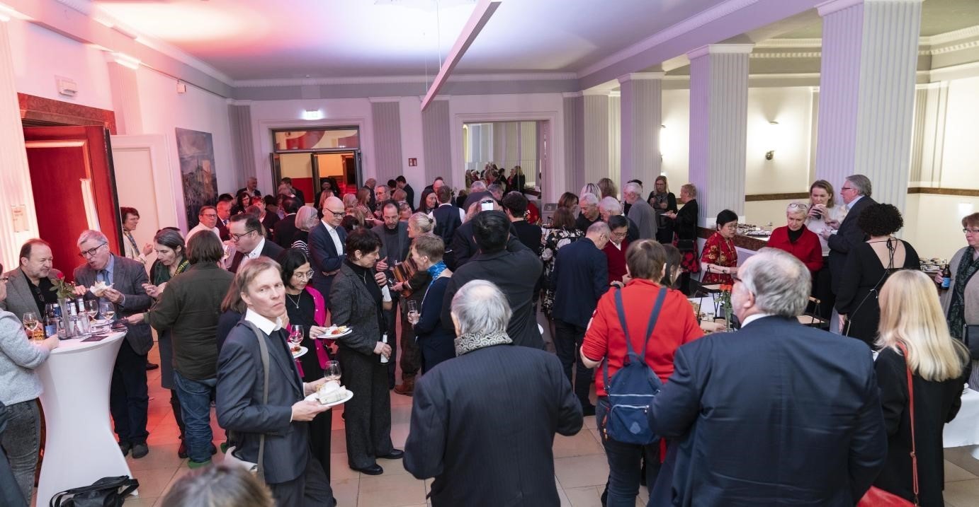 圖為新春酒會現(xiàn)場。紐倫堡-埃爾蘭根孔子學(xué)院供圖