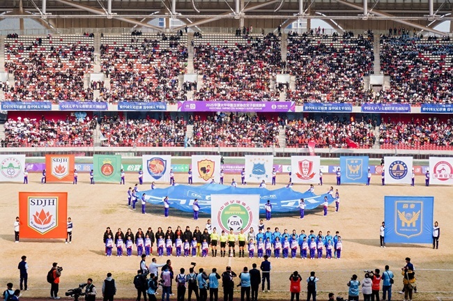 2025賽季女超聯(lián)賽開幕式現(xiàn)場(chǎng)。主辦方供圖