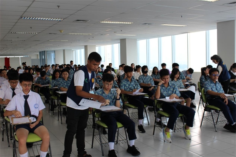 考試現(xiàn)場。印尼雅加達(dá)華文教育協(xié)調(diào)機(jī)構(gòu)供圖