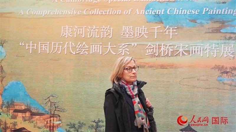 宋畫特展吸引英國學(xué)者。徐量攝