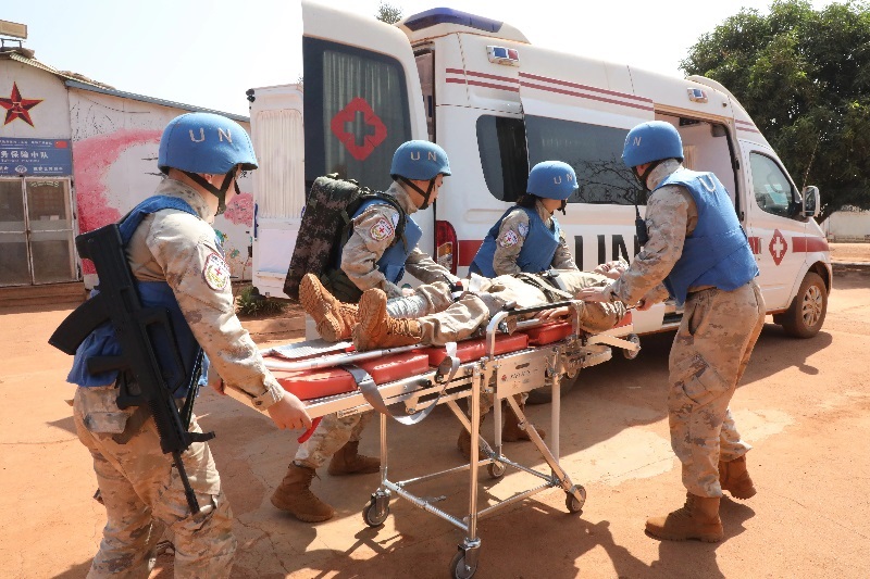 演練現(xiàn)場。張曉昆攝。