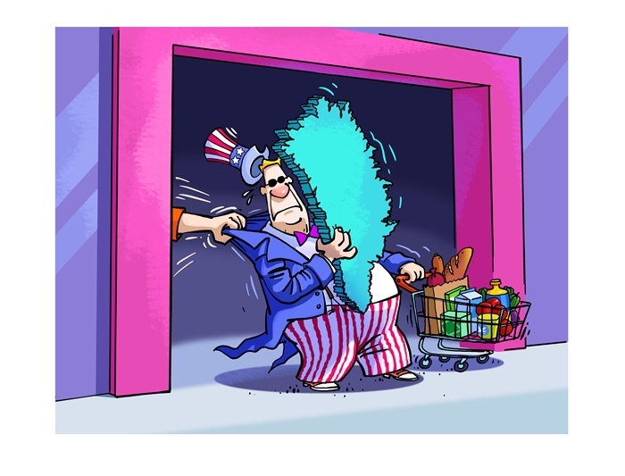 漫畫(huà)作者：馬宏亮（人民網(wǎng)版權(quán)圖片，未經(jīng)授權(quán)請(qǐng)勿轉(zhuǎn)載。）